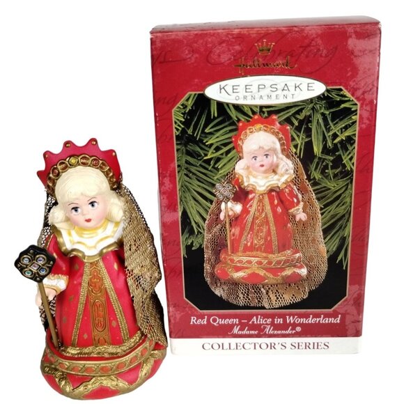 Hallmark Keepsake Ornaments Madame Alexander Red Queen Alice in Wonderland 1999 - Picture 1 of 14